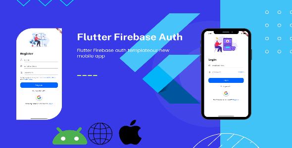 Modelo de autenticação de Firebase Flutter