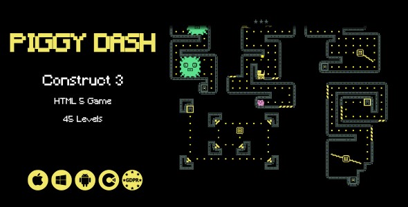 Piggy Dash – jogo html5 (construto 3)