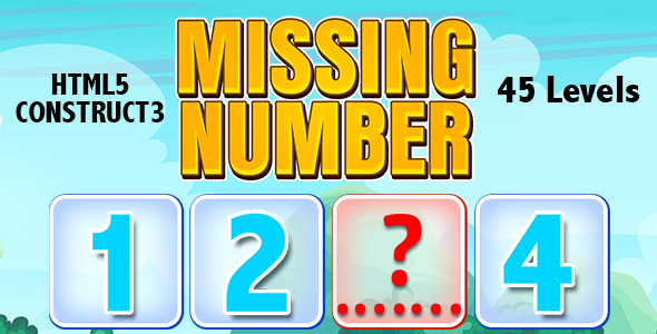 Jogo de número ausente (construto 3 | C3P | HTML5) Math Game