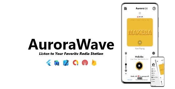 Aurorawave – aplicativo de rádio de estação única | Admob, OneSignal, Firebase