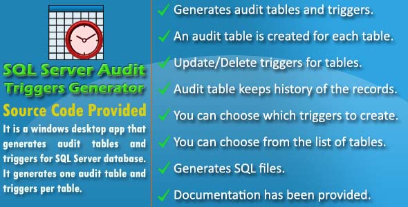 Logs de banco de dados do SQL Server com código -fonte