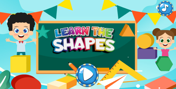 Aprenda as formas Game- Educational Game – HTML5, Construa 3 Game