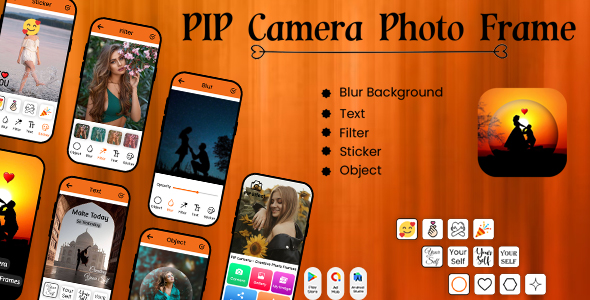 Frames de câmera PIP – Editor de fotos Efeitos surpreendentes – Photo Pip – Pip Camera Collage Maker – Efeito PIP