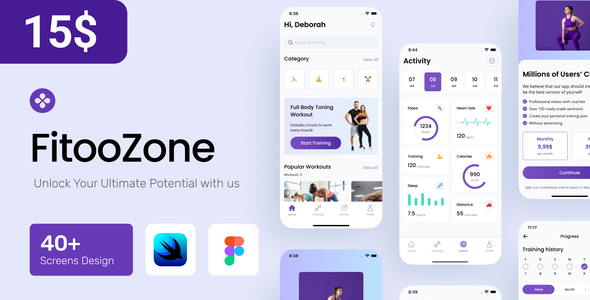 FITOOZONE APP (IOS UI KIT SWIFT UI)