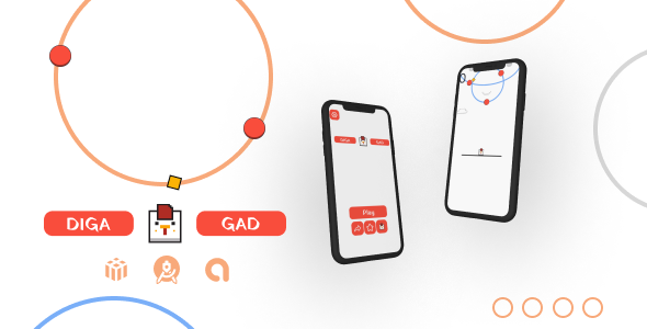 Digagad- Android Game – Buildbox Classic (Analytics + Admob + Liderança)