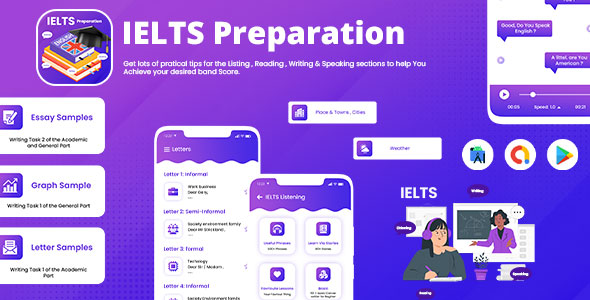 IELTS Preparação – IELTS Exame Preparation App – IELTS Sucesso – Prática de exame – IELTS FOLTO