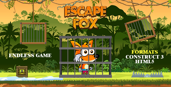 Escape Fox Game (Construct 3 | C3P | HTML5) jogo sem fim