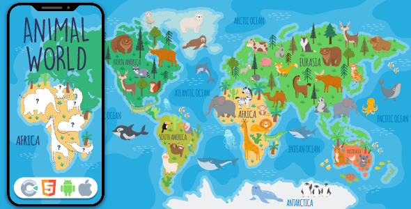 Animal World – jogo HTML5, Construct 3