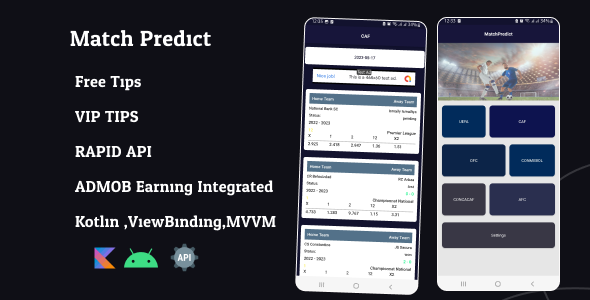 Match Prediz Predict Football Precision App completo Android com API RAPID
